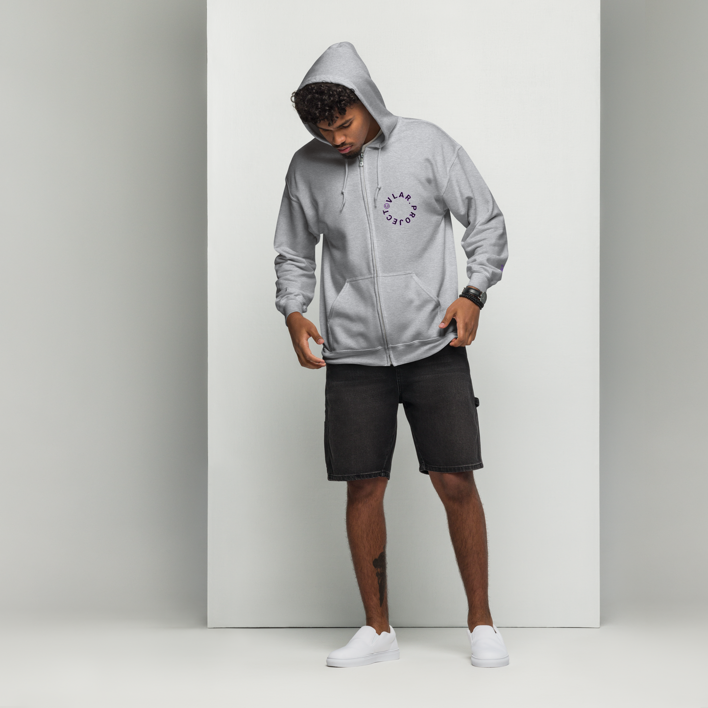 SUDADERA ROUND GRIS